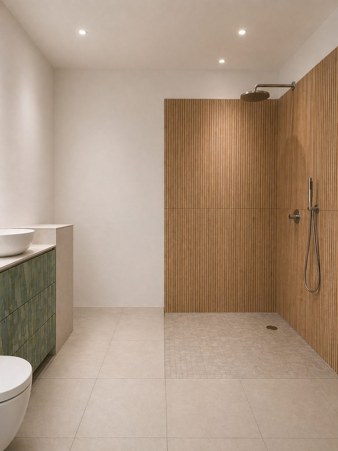 Barrierefreies Duschbad (Wohnung 1)