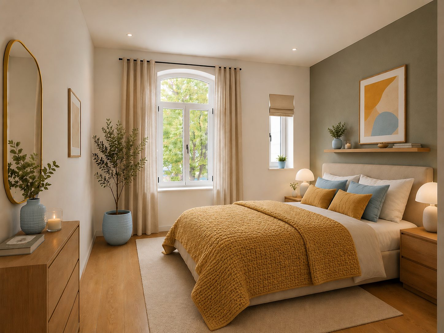 Wohnbeispiel: Schlafzimmer (Wohnung 2)