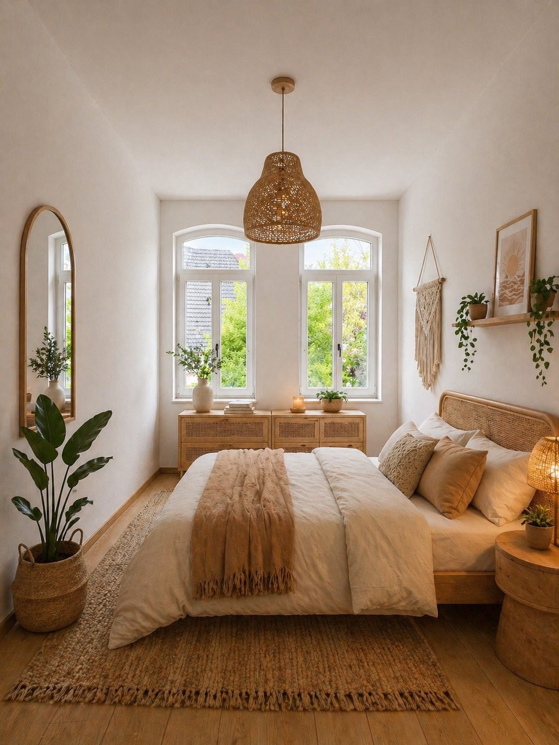 Wohnbeispiel: gemütliches Schlafzimmer mit Dachschräge (Wohnung 6)