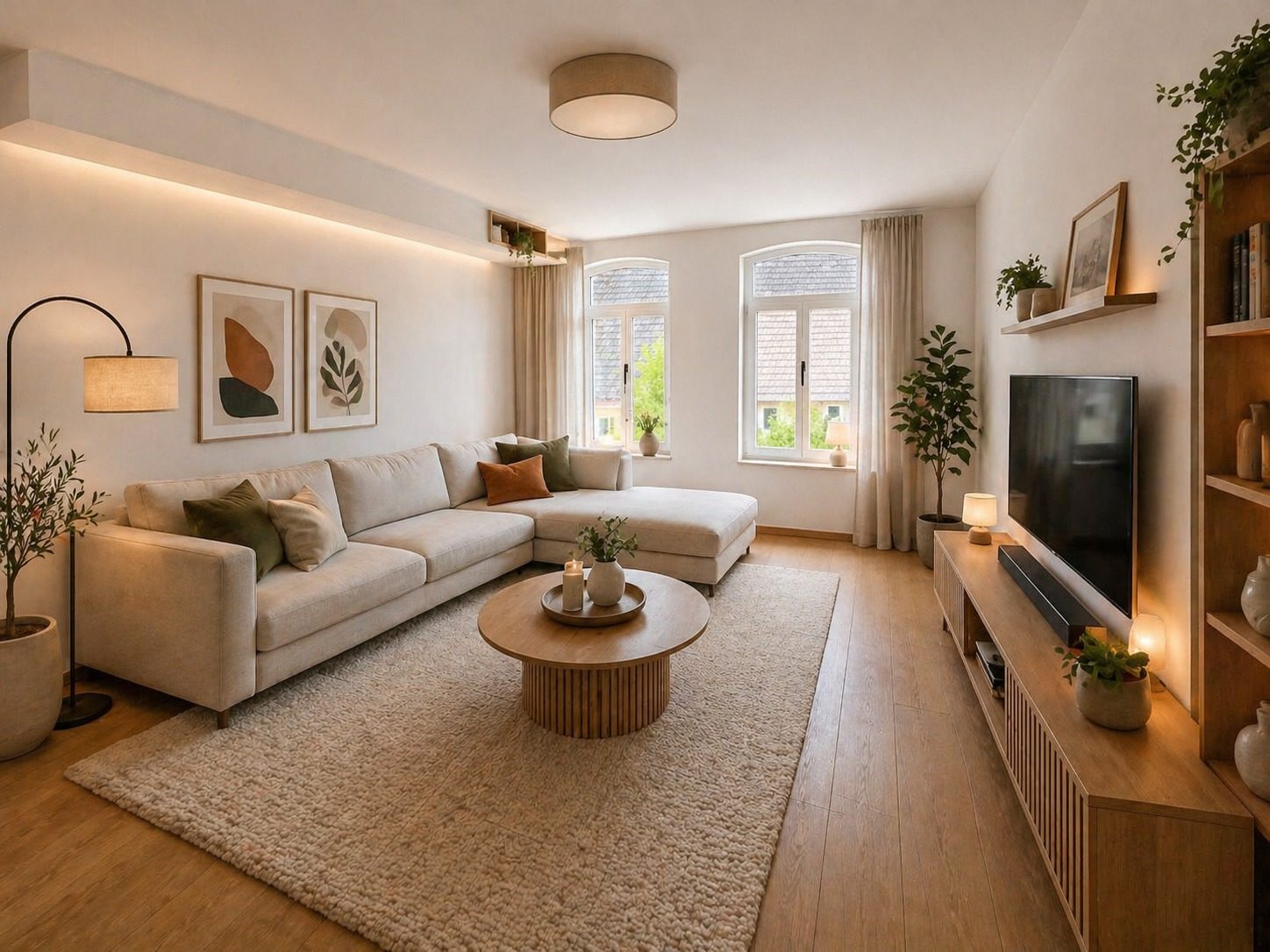 Wohnbeispiel Wohnung 6 — großzügiger Wohnraum